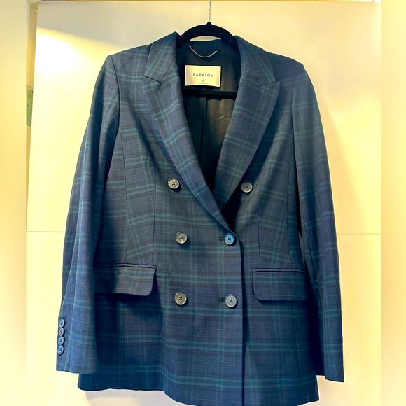 Babaton Jackets & Blazers - Babaton - Double-Breasted Plaid Blazer